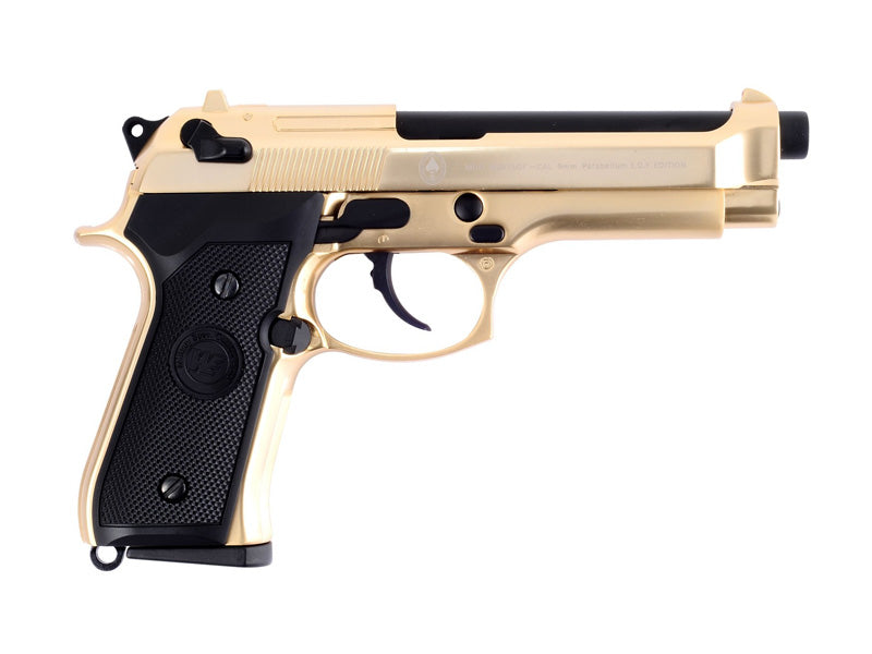 WE-Tech Full Metal M9 / M92 Airsoft GBB Pistol Gold