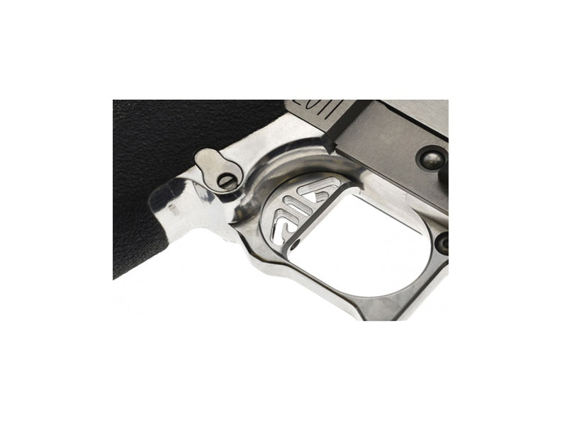 COWCOW Technology Aluminum Trigger T2 Silver For Tokyo Marui Hi-Capa & 1911 GBB