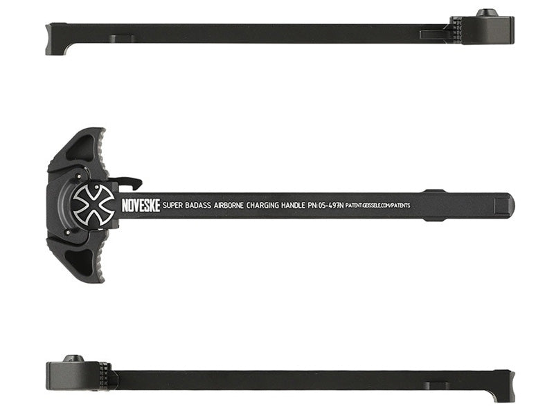 Z-Parts GHK N URG-I Airborne Charging Handle For Systema M4 PTW Series Black