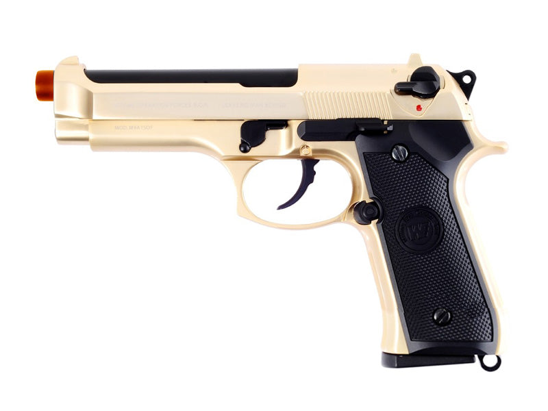 WE-Tech Full Metal M9 / M92 Airsoft GBB Pistol Gold