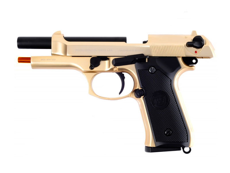 WE-Tech Full Metal M9 / M92 Airsoft GBB Pistol Gold