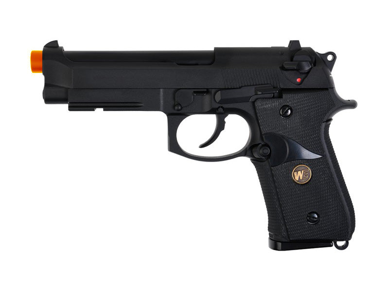 WE-Tech Fully Metal M9A1 Airsoft GBB Pistol with Rubber Grip