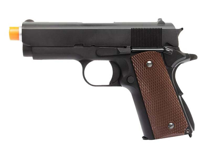 WE-Tech E003A Full Metal Type A Mini 1911 Airsoft GBB Pistol With Brown Grip