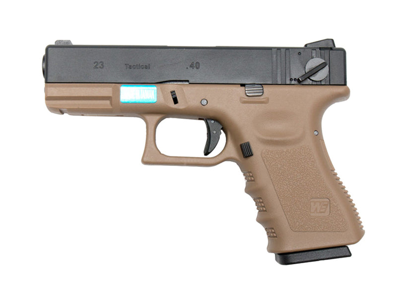 WE-Tech G004A Full Metal Side Model 18C Fully/Semi Auto GBB Pistol 2 tone Gen 3 Tan