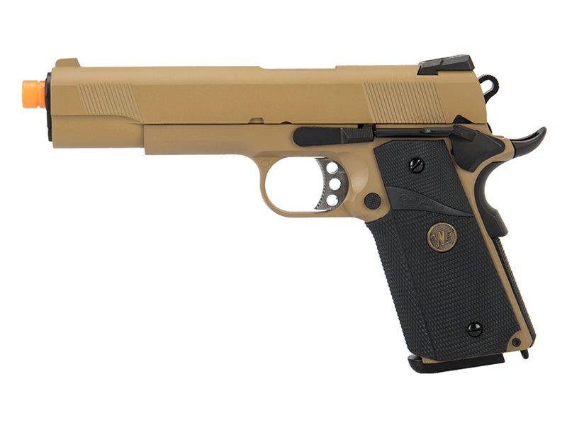 WE-Tech 1911 Full Metal MEU Airsoft Gas Blowback Pistol with Railed Version