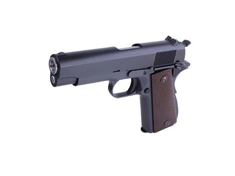 WE-Tech Full Metal 1943 US Government Airsoft GBB Pistol Brown Grip Short Ver.