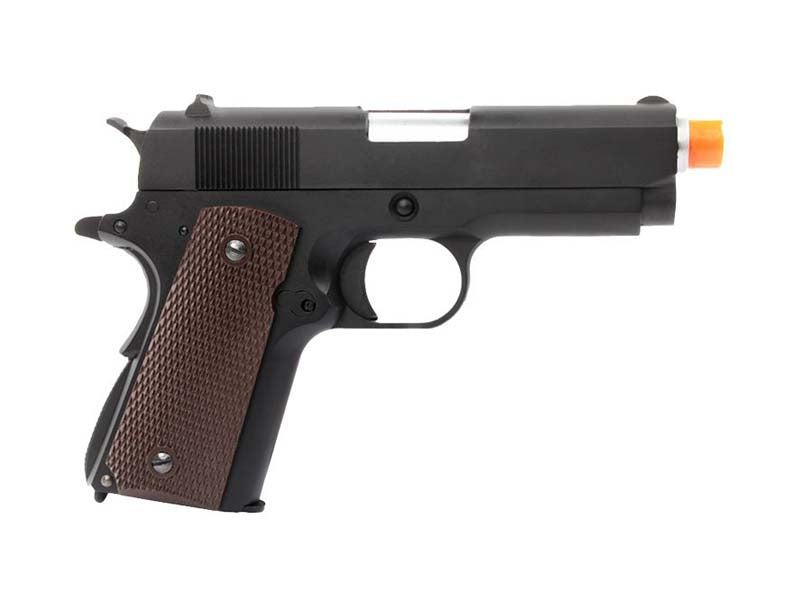 WE-Tech E003A Full Metal Type A Mini 1911 Airsoft GBB Pistol With Brown Grip