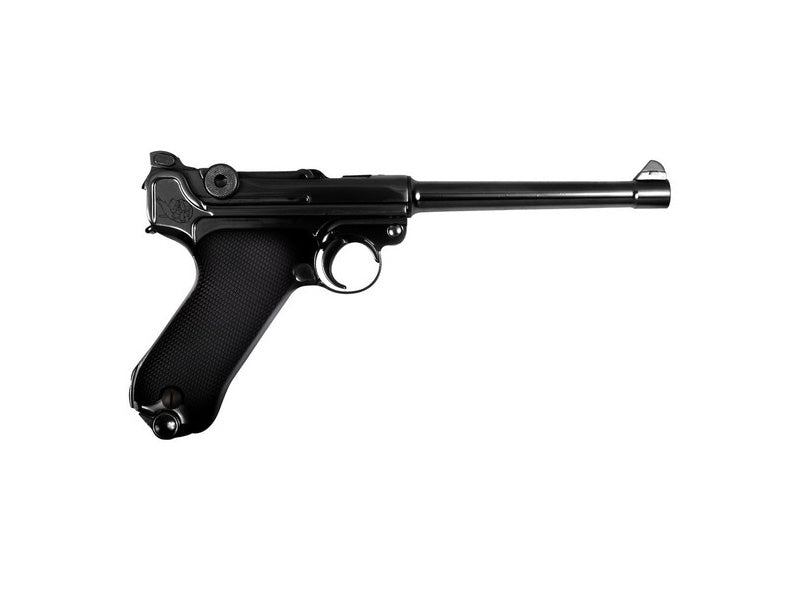 WE-Tech Full Metal Luger P08 6inch GBB Pistol Medium Version 