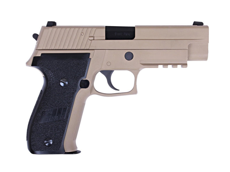 WE-Tech F003 Fully metal F226 MK25 Railed Airsoft GBB Pistol 