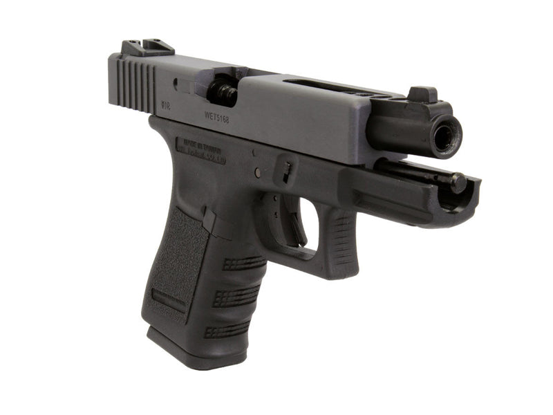 WE-Tech G004A Full Metal Side Model 18C Fully/Semi Auto GBB Pistol Silver 2 tone Gen 3