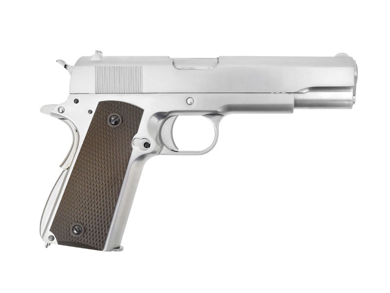 WE-Tech 1911 US Government Full Metal GBB Pistol with Brown Grip