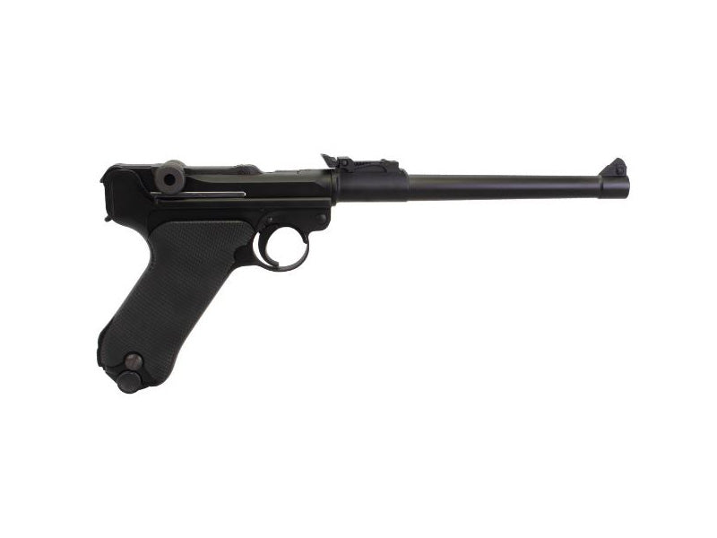 WE-Tech Full Metal Luger P08 8inch GBB Pistol Long Version