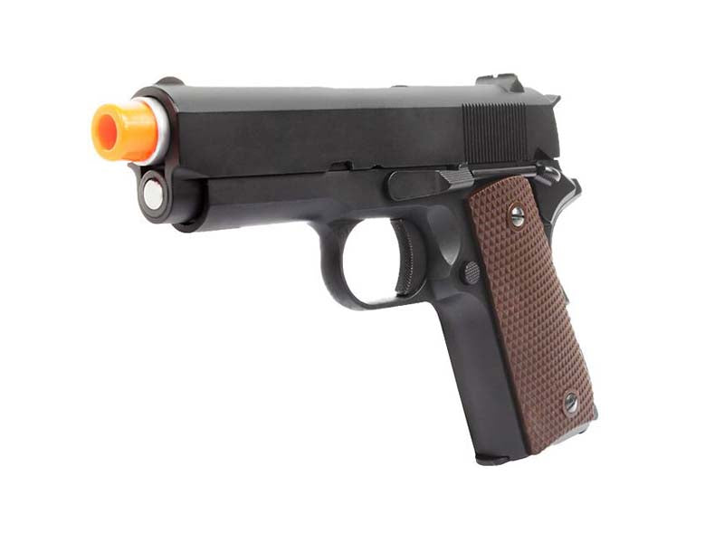 WE-Tech E003A Full Metal Type A Mini 1911 Airsoft GBB Pistol With Brown Grip