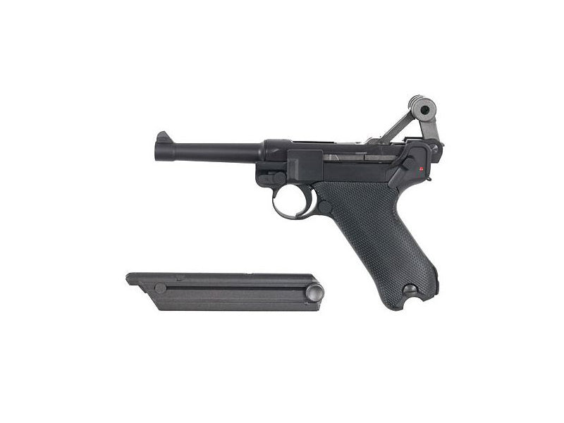 WE-Tech Full Metal Luger P08 4inch GBB Pistol Short Version