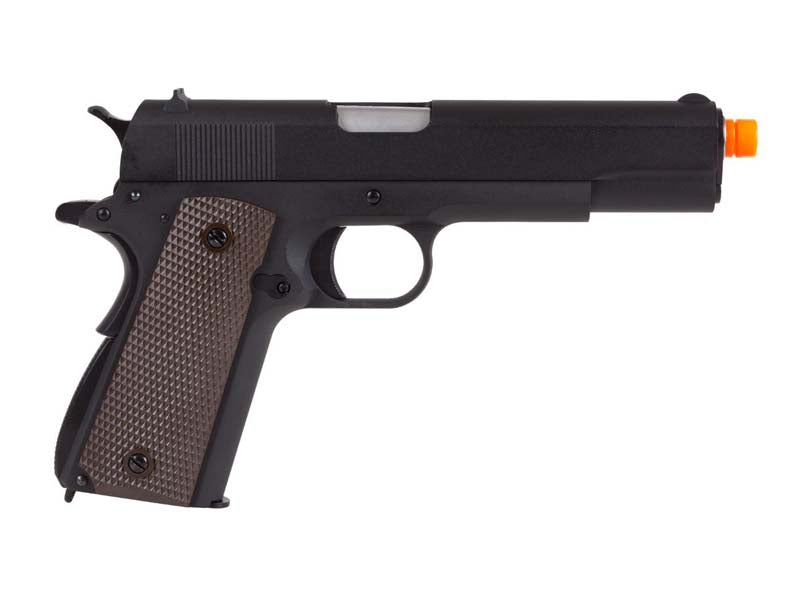 WE-Tech E001A Full Metal 1911A1 US Government Airsoft GBB Pistol Brown Grip