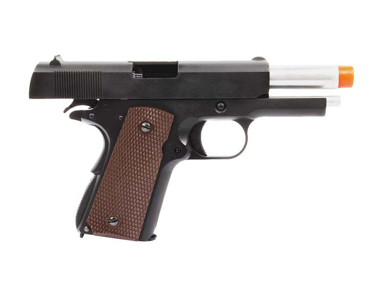 WE-Tech E003A Full Metal Type A Mini 1911 Airsoft GBB Pistol With Brown Grip