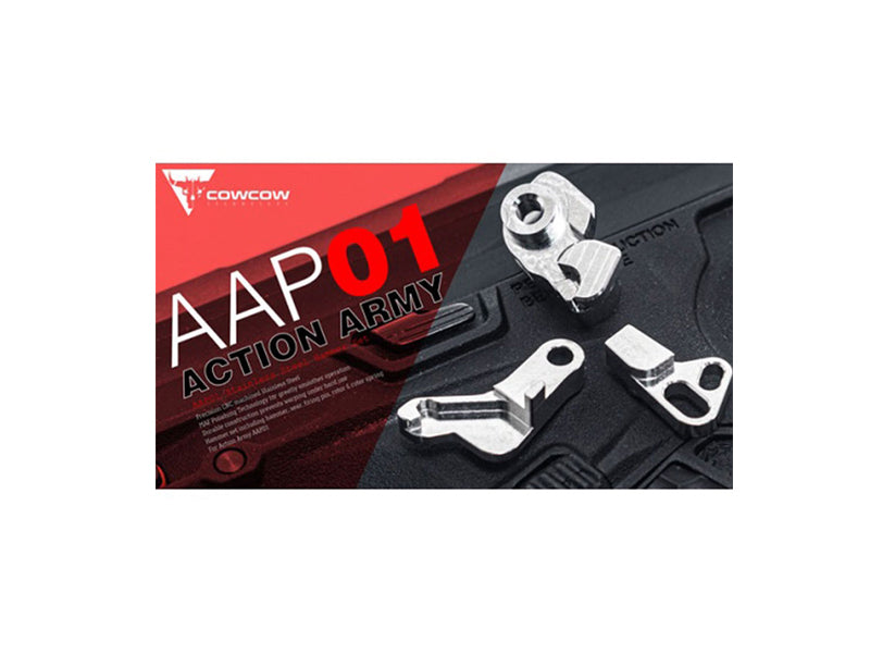 COWCOW Technology AAP-01 Stainless Steel Hammer & Sear Set For Action Army AAP01 GBB Series