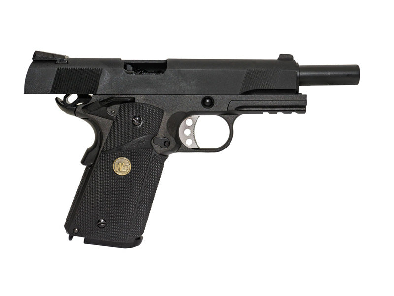 WE-Tech Full Metal 1911 MEU Airsoft GBB Pistol With Rubber Grip Railed Version