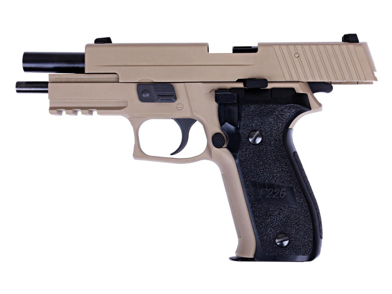 WE-Tech F003 Fully metal F226 MK25 Railed Airsoft GBB Pistol 