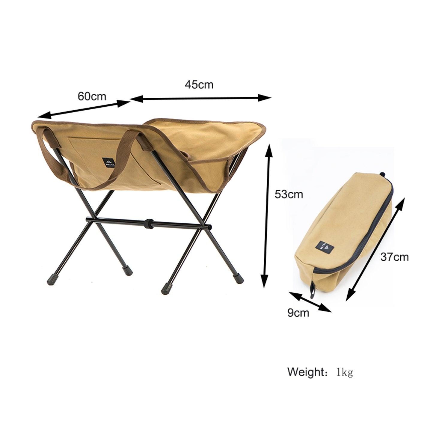 Tillak outdoor camping firewood bag with the same firewood rack