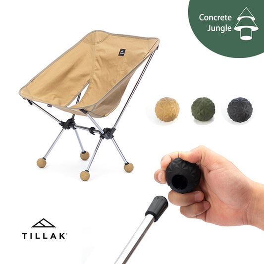 Tillak moon chair outdoor camping folding chair anti-slip ball chair foot base