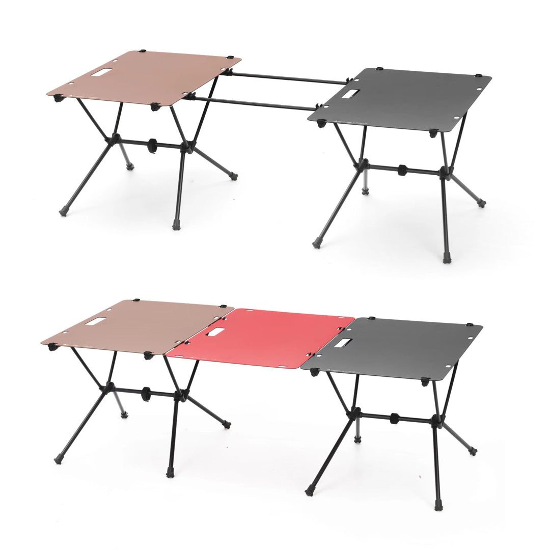 Farmer Camp Outdoor Camping Modular Metal Desktop Folding Table Connection Table Tactical Table